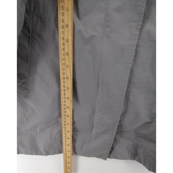 Eileen Fisher Jacket Small Petites Rain Coat Hoodie Organic Cotton - Picture 4 of 12